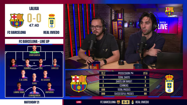 🔴 BARÇA LIVE | FC BARCELONA vs REAL OVIEDO | LALIGA 25/26 ⚽