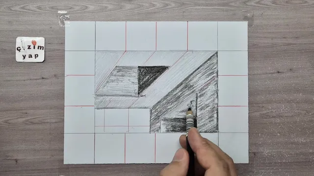 3d drawing easy tunnel on paper