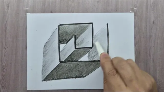 آموزش رسم هزارتوی سه‌بعدی ساده روی کاغذ