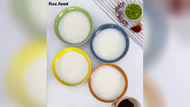 فرنی باچهارطعم مختلف😋