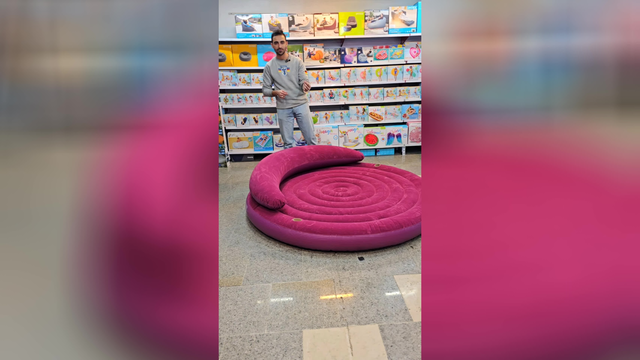 تشک بادی جدید دو نفره گرد اینتکس