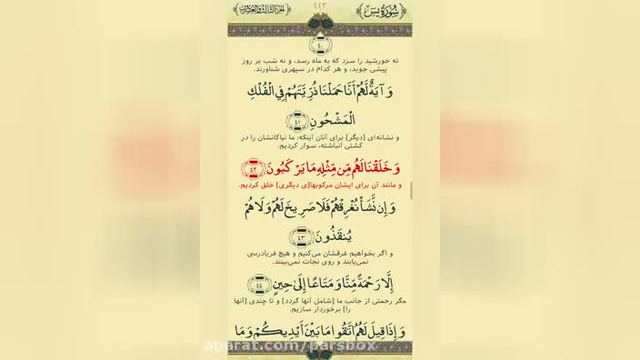 سوره مبارکه یاسین