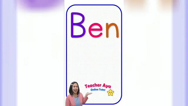 کلمات CVC با صدای /b/ | کلمه سه حرفی #teacherayaonlinetutor #shorts #cvcwords