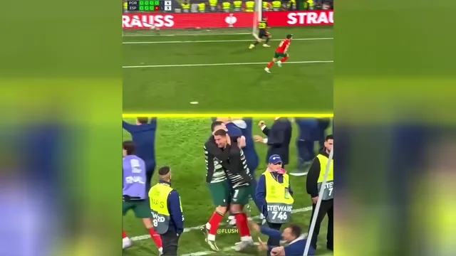 واکنش رونالدو همه چیز را می‌گوید... 😢💔