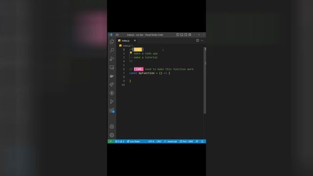 معرفی افزونه VS Code: توجه به TODOها