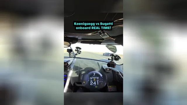 Koenigsegg vs Bugatti ONBOARD!