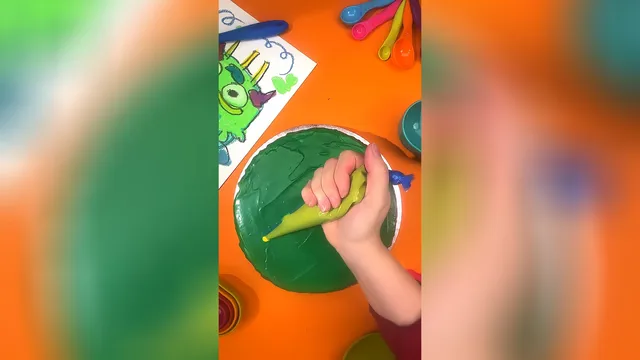 Create A GOOFY Monster Cake! 🍥 Little Angel Baking & Craft Tutorials learn sh