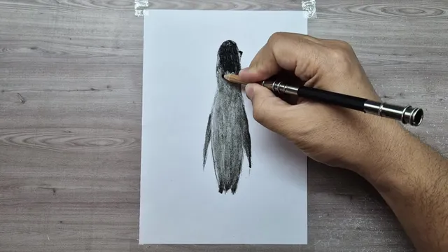 3d drawing easy nihilist penguin on paper