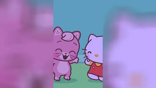 A game of rock🪨 paper📄 scissors✂️ with Hello Kitty! shorts hellokitty