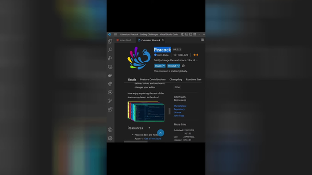 VS Code Extension Spotlight - Part 9 shorts