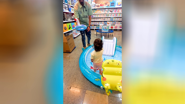خرید استخر بادی سرسره دار مدل تمساح اینتکس
