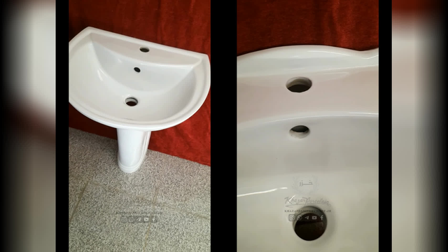 مقایسه روشویی پایه دار ساحل 50 و مروارید 50 مناسب ساخت و بازسازی خانه