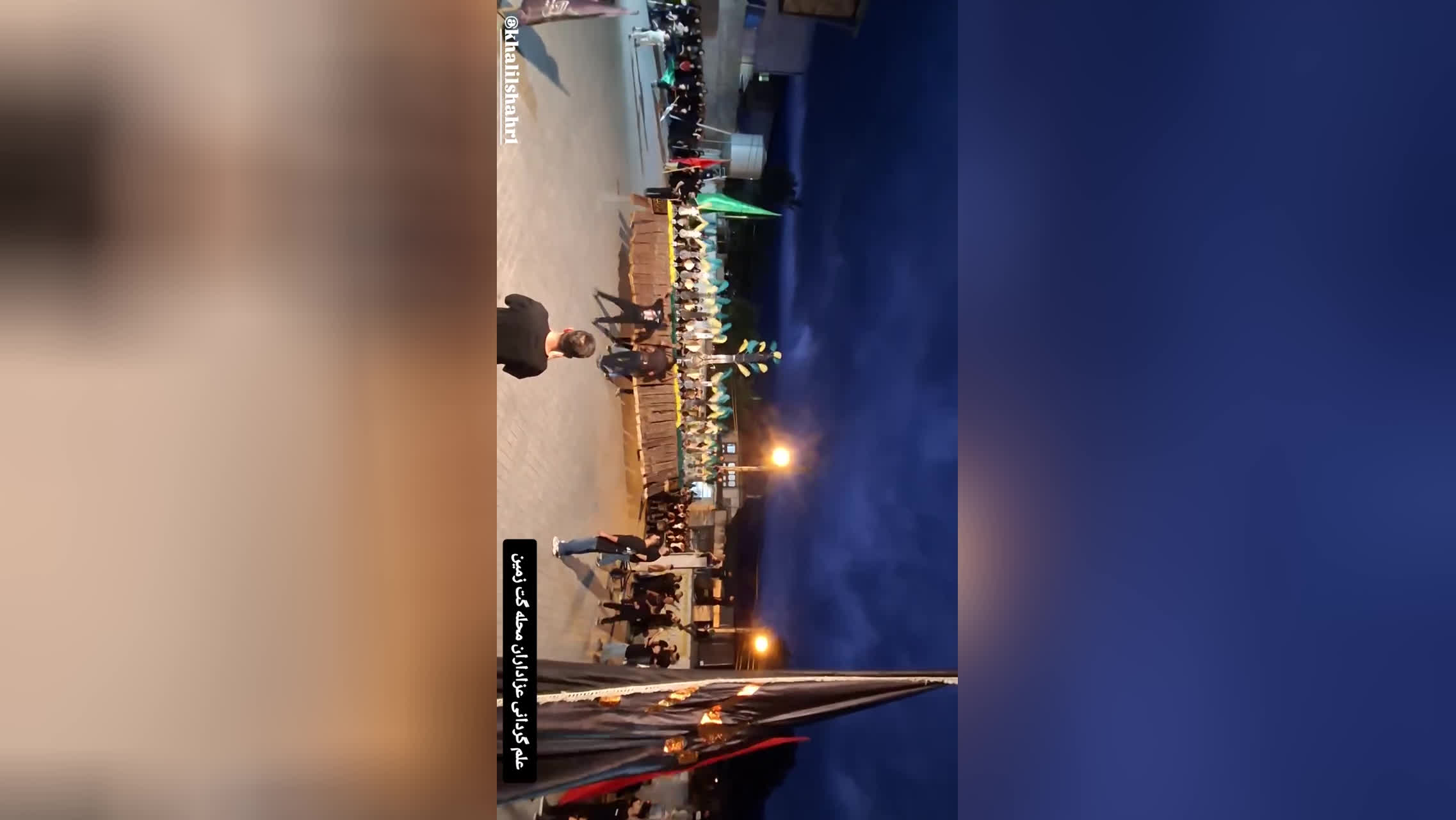 علم‌گردانی محله گت زمین در مسجد مالیکلا