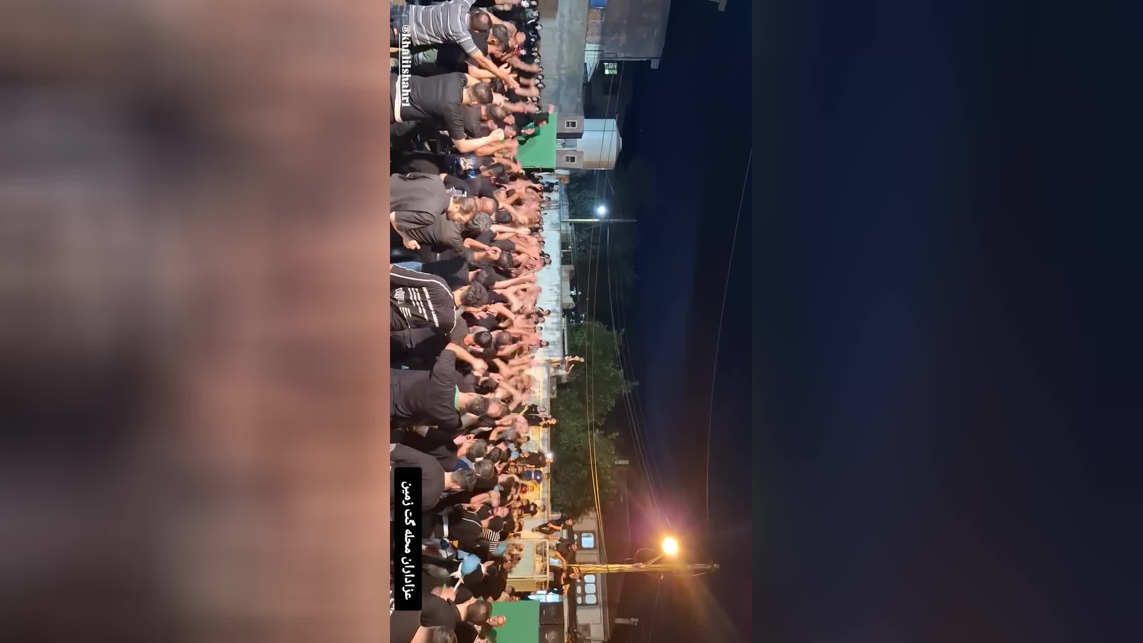 مراسم سینه‌زنی محله گت‌زمین‌در مسجد مالیکلا