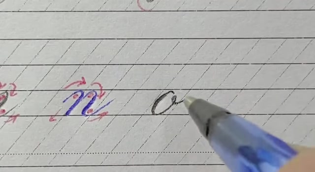 درس سی و ششم: خوشنویسی به خط لاتین کاپرپلیت - یادگیری حروف n، o و p