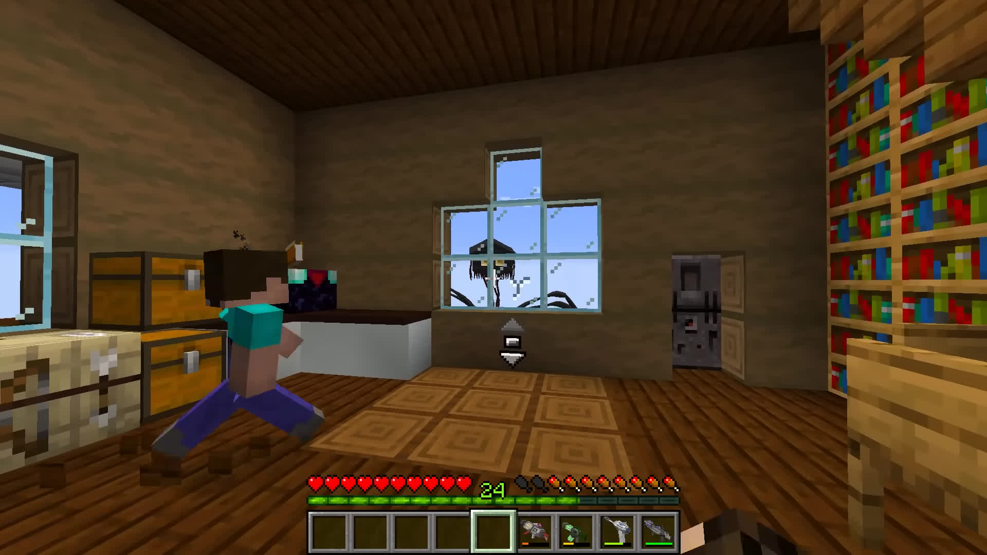 SURVIVING FROM SIREN HEAD, DUNE SANDWORM AND HOUSE HEAD in Minecraft - Gameplay
