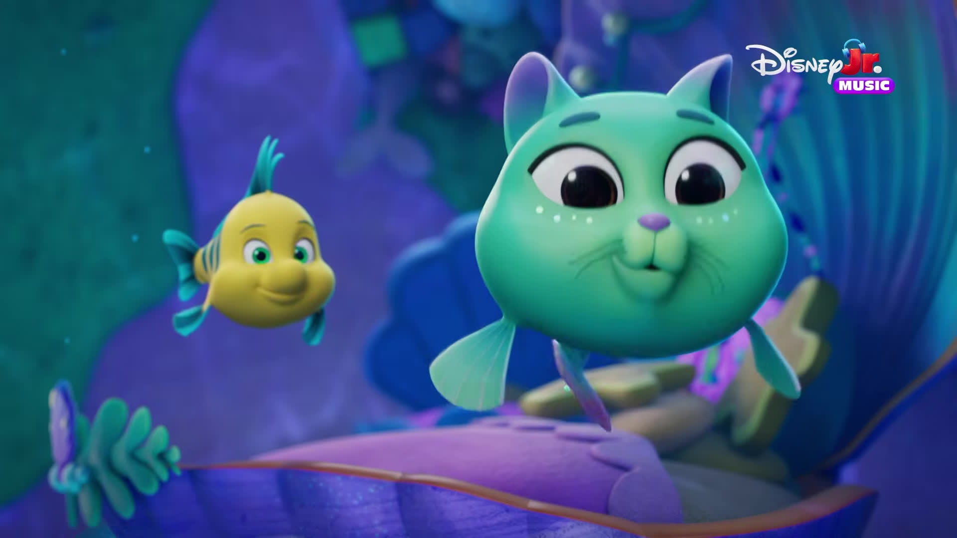 "One Colorful Ocean-Meow Version" Song from Disney Jr. Ariel - The Little Mermai
