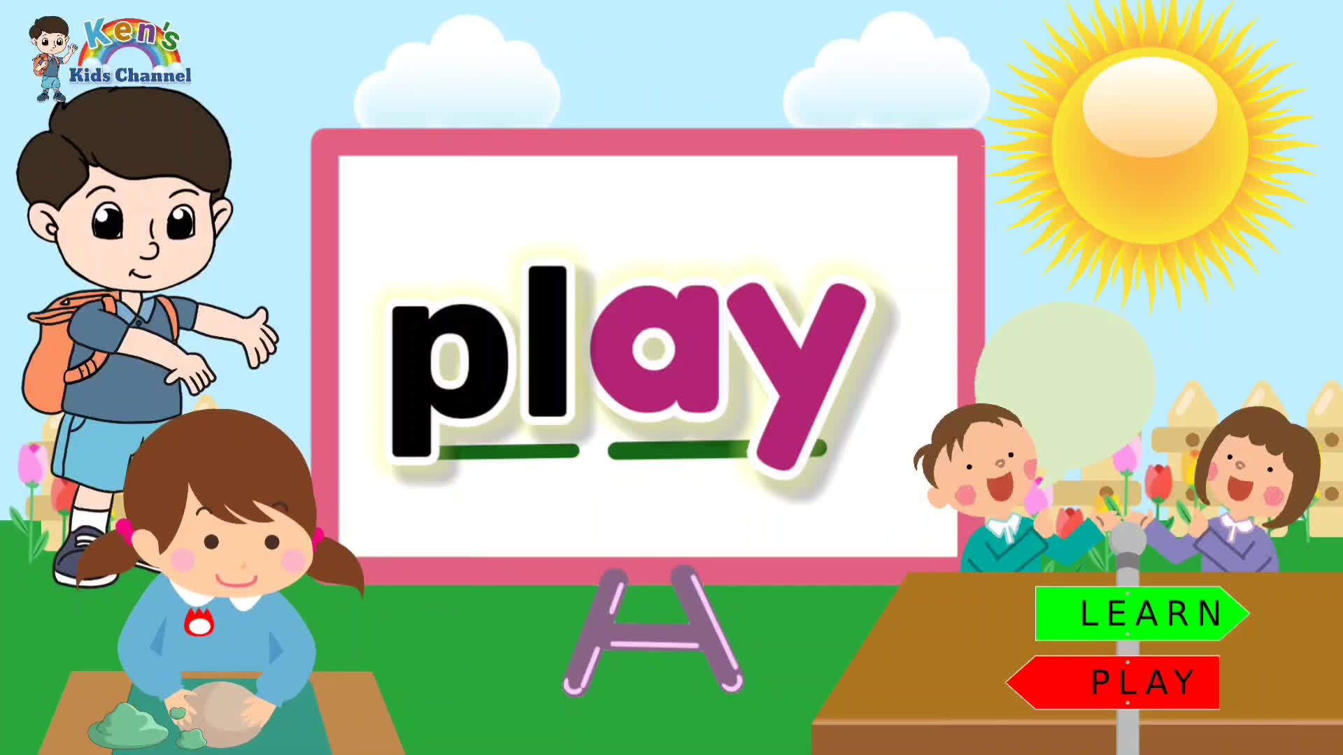 Words with "ay" Sound | The -ay Sound - Long a Sound | Phonics for Kids | Englis