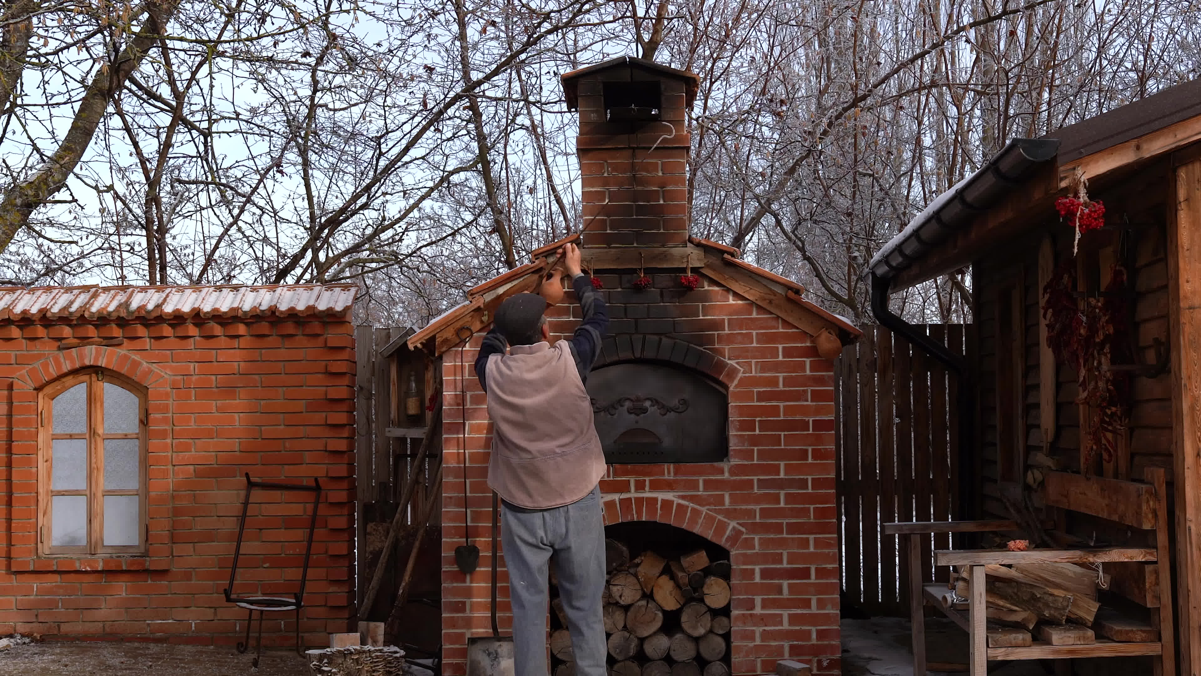 Baking a Village Honey Cake From Scratch 🍯🍰🔥