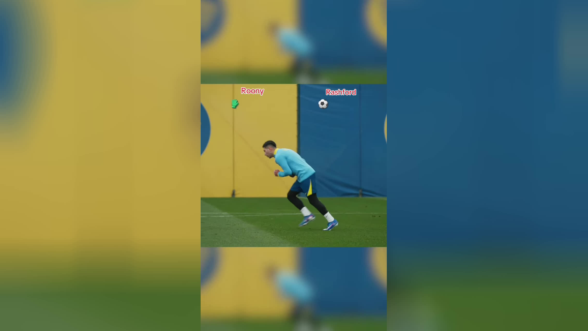 Free kick challenge: Roony 🆚 Rashford 🎯 shorts fcbarcelona shortvideo