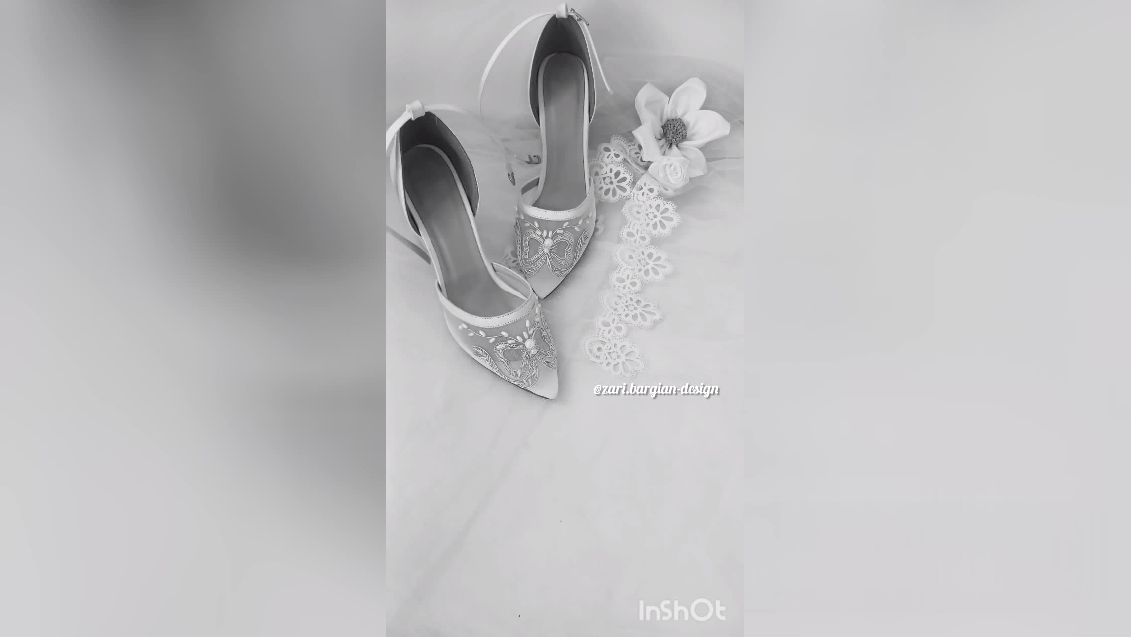 گلدوزی کفش عروس