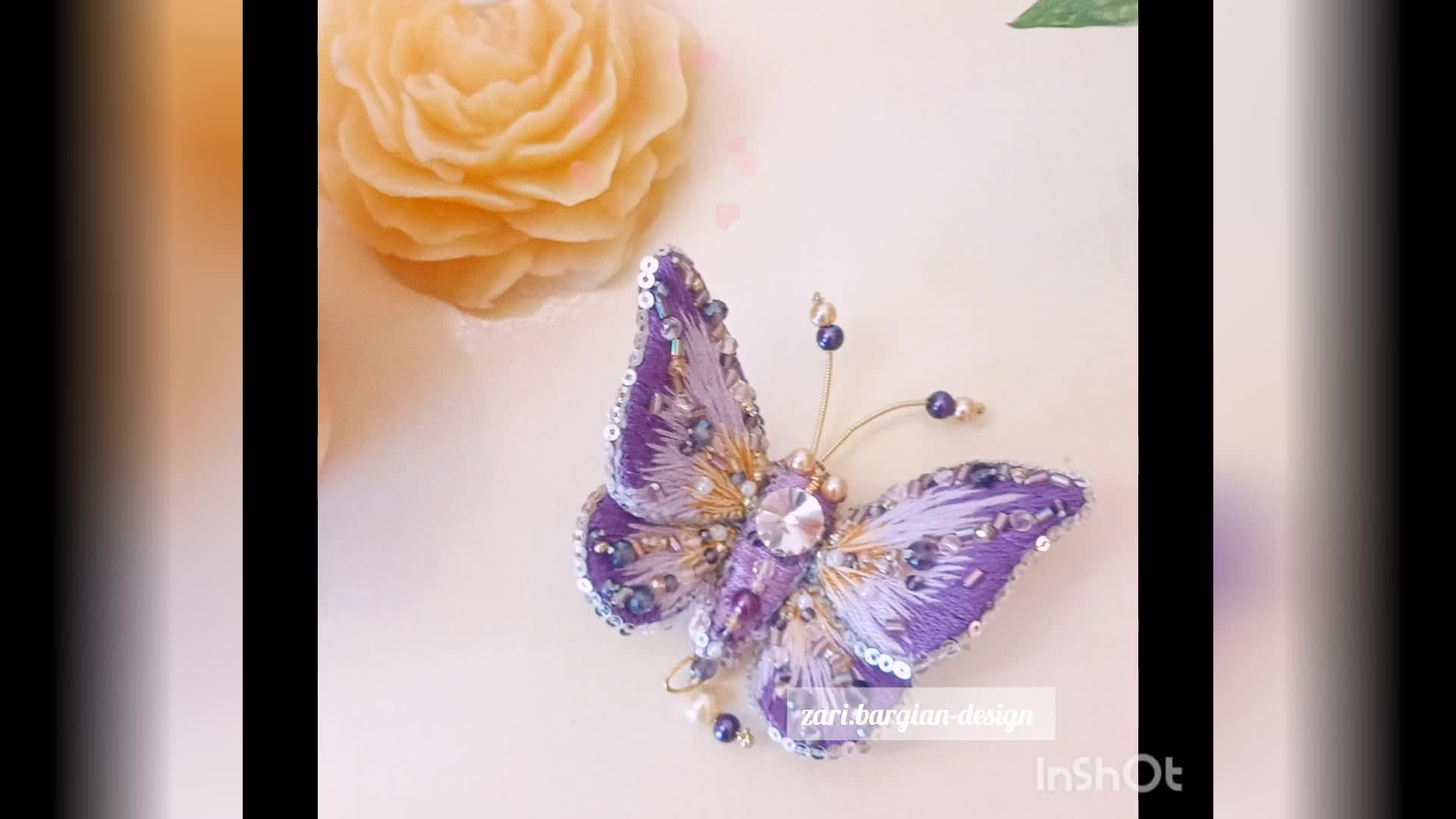 منجق دوزی پروانه ای