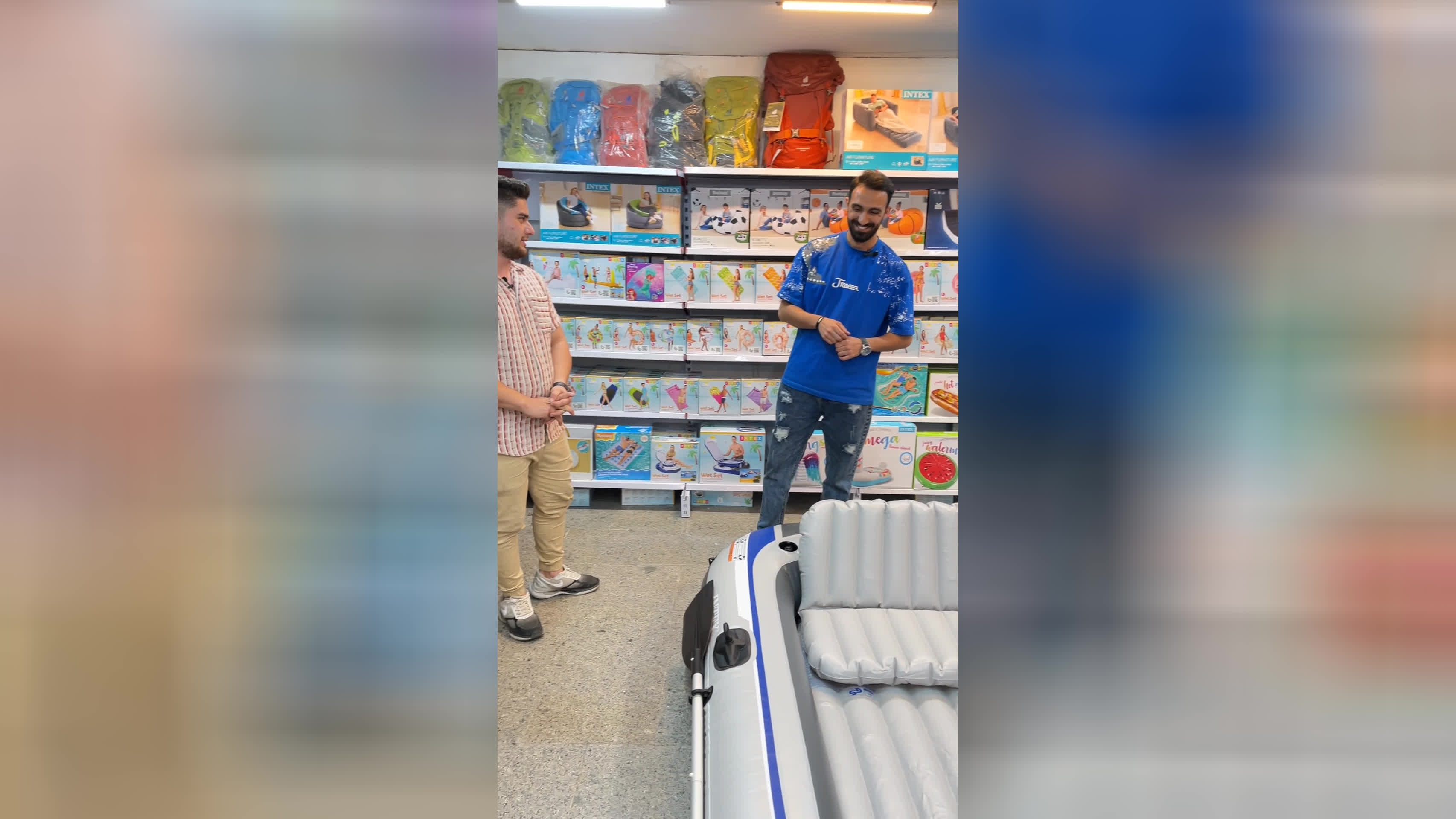 قایق بادی اکسکروشن چهار نفره برند اینتکس