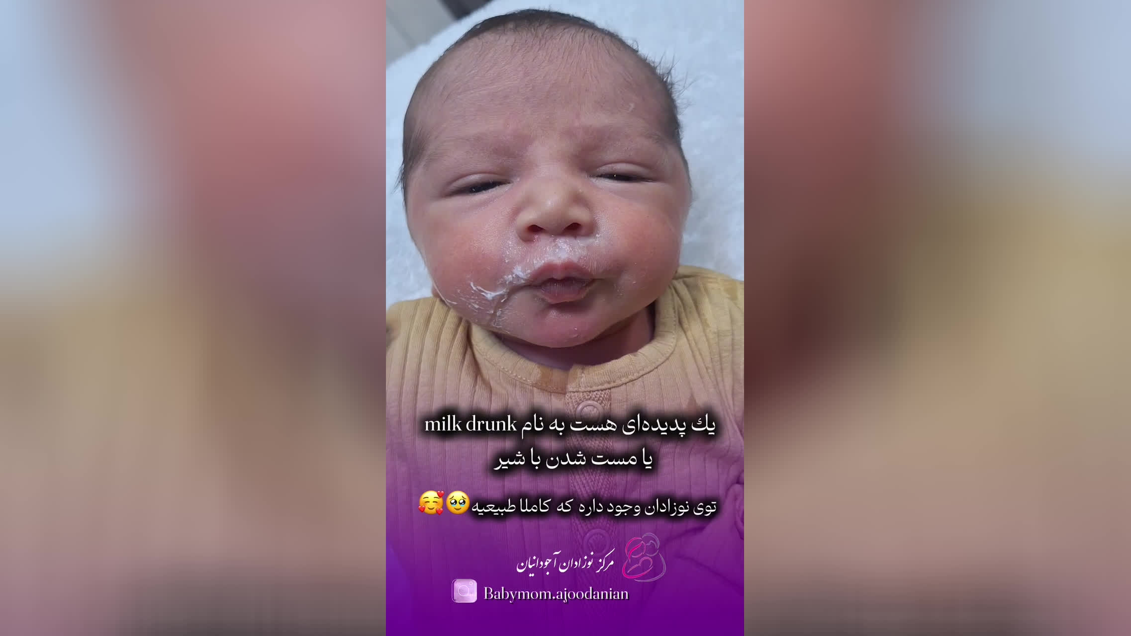 مست شدن با شیر مادر!!