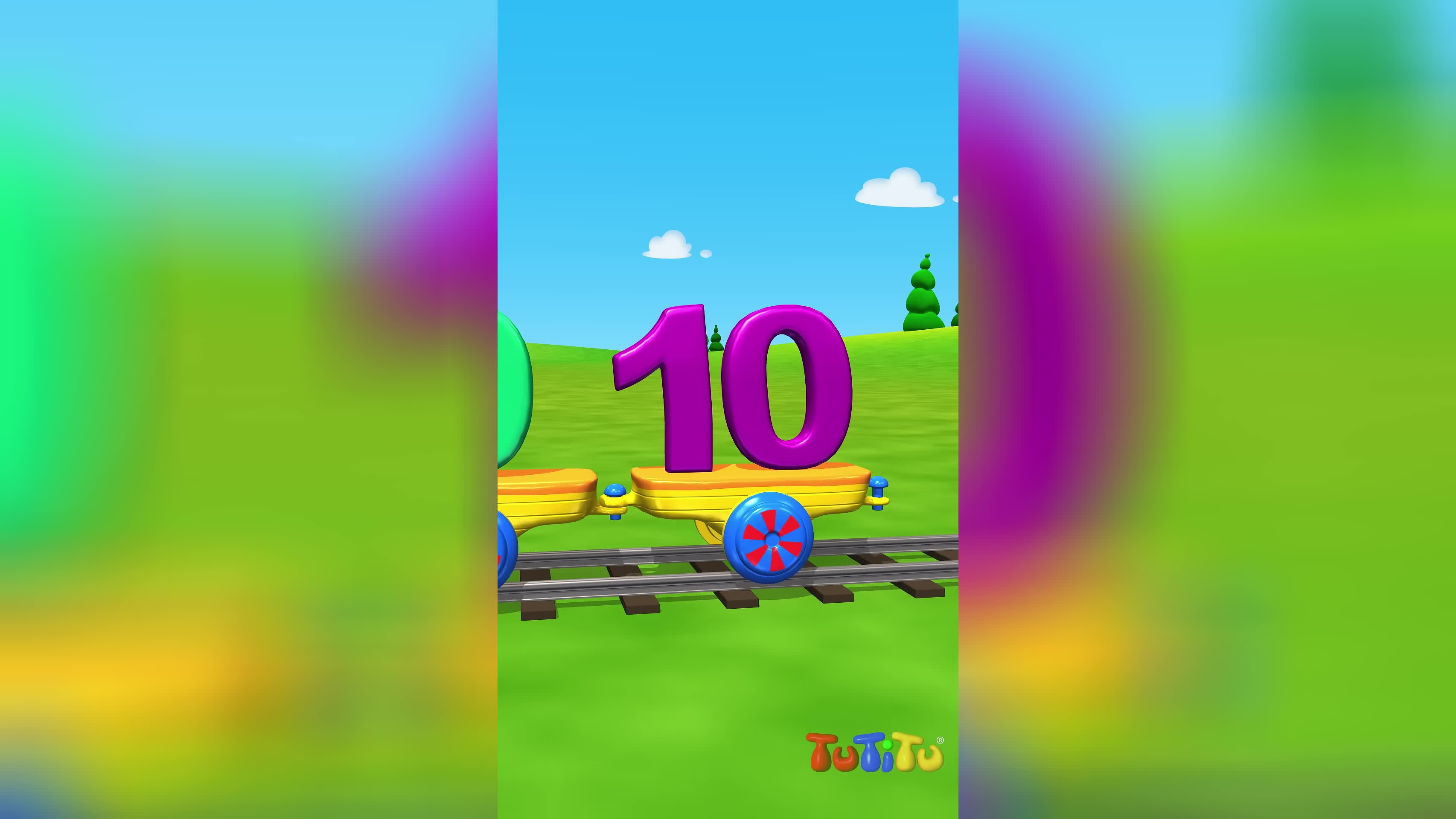 شمارش با توتی‌تو🚂🎵 همه به ترن اعداد از ۱ تا ۱۰! 1️⃣2️⃣3️⃣