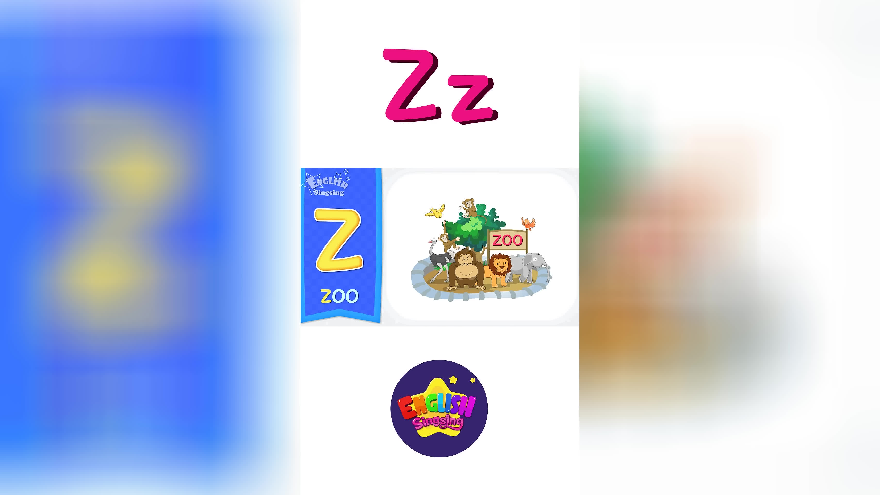 آموزش فونیکس حرف Z - ترانه الفبا | آموزش فونیکس برای کودکان #شورتز