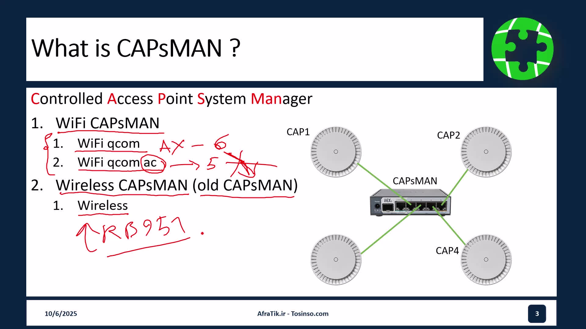 CAPsMAN میکروتیک از صفر تا صد — نصب، پیکربندی و مدیریت متمرکز اکسس‌پوینت‌ها