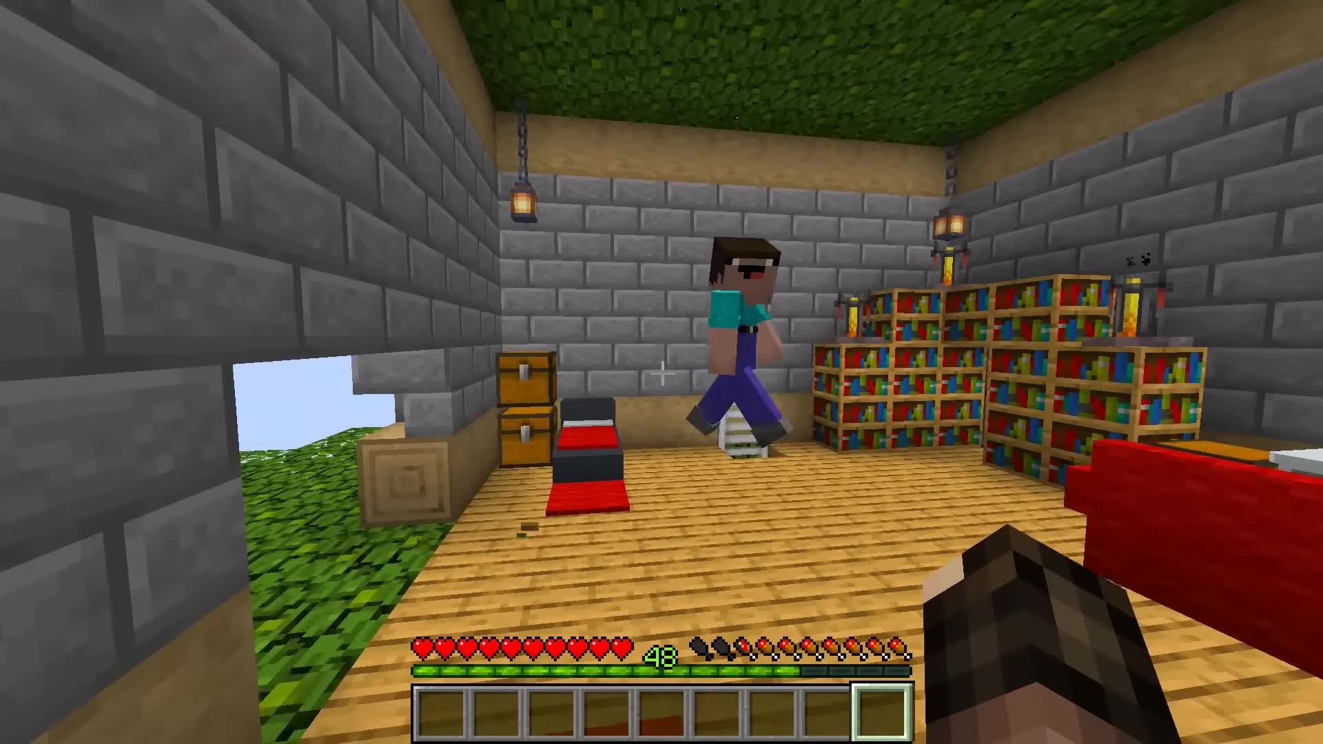 SURVIVING FROM TREE HEAD AND MEGAHORND HEAD in Minecraft - Gameplay