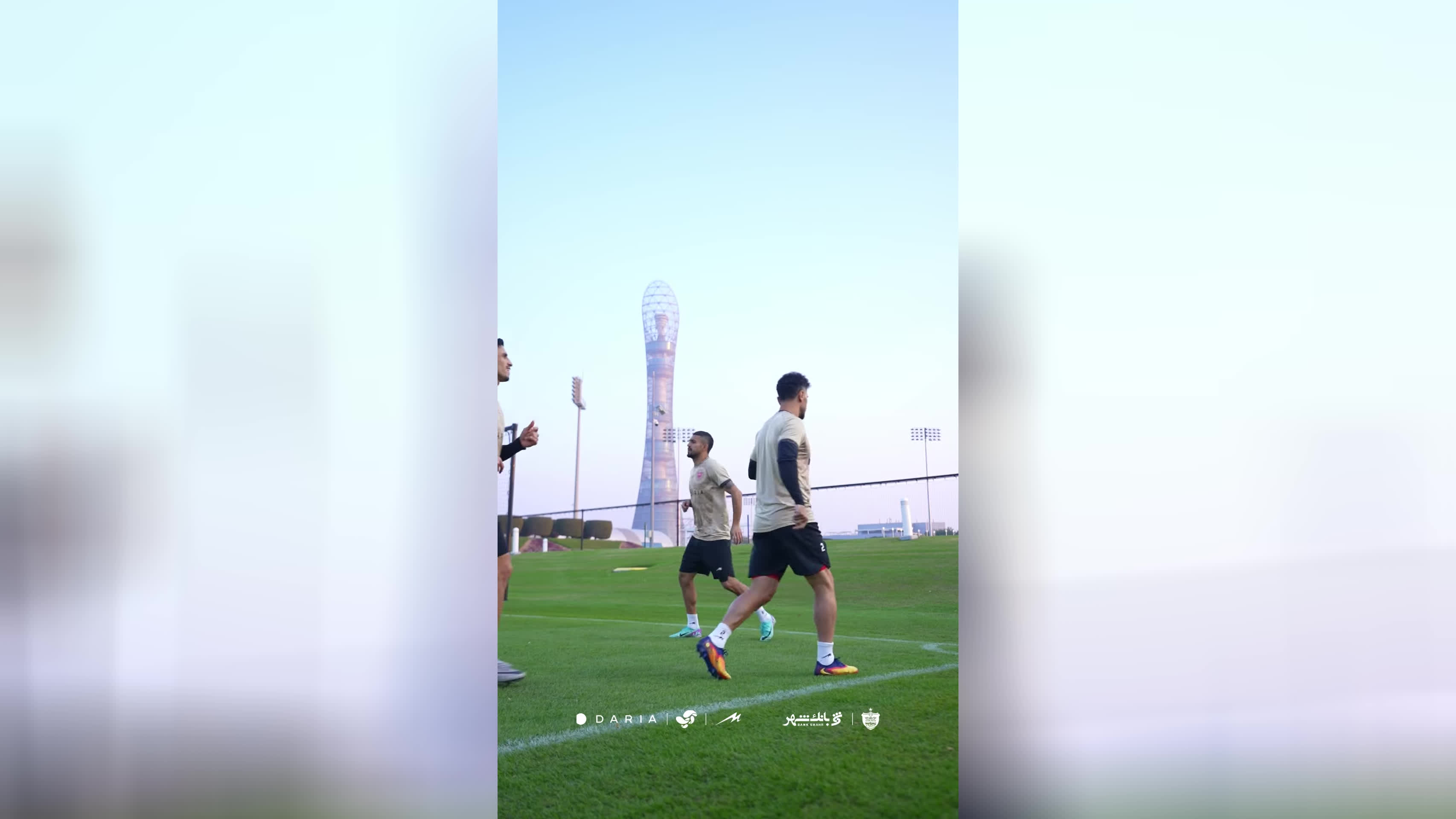 پشت صحنه آماده‌سازی تیم پرسپولیس پرسپولیس تمرین