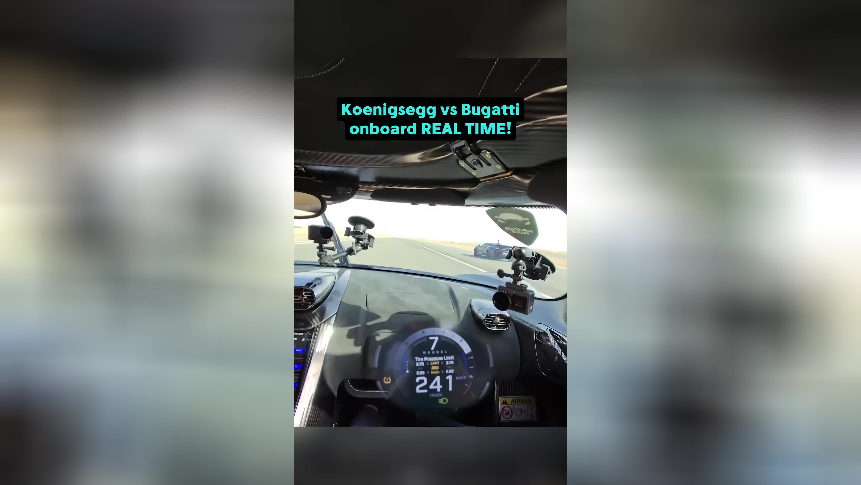 Koenigsegg vs Bugatti ONBOARD!