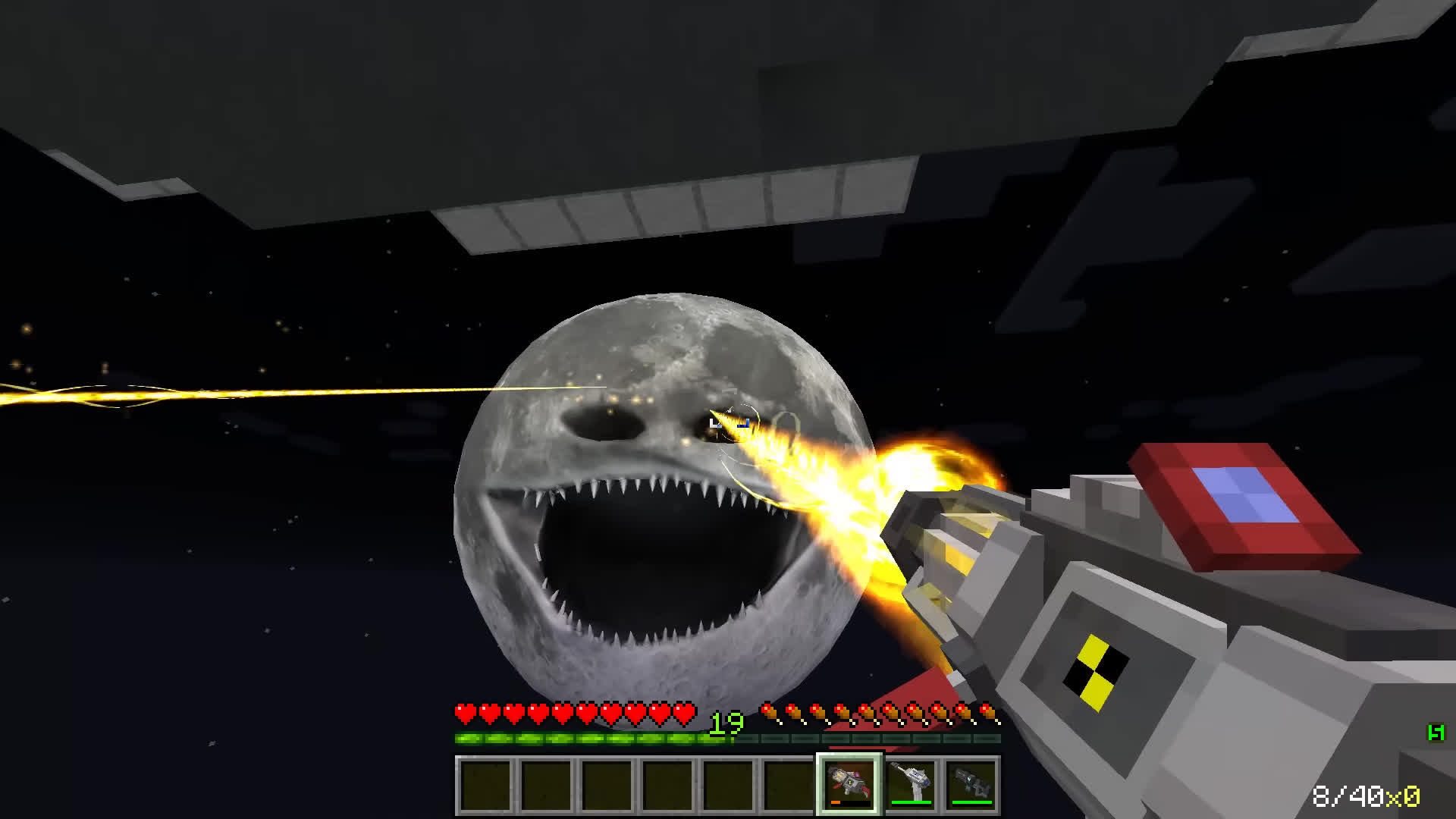 SURVIVING FROM THE MOON WOKE UP in Minecraft Part 3 - Gameplay