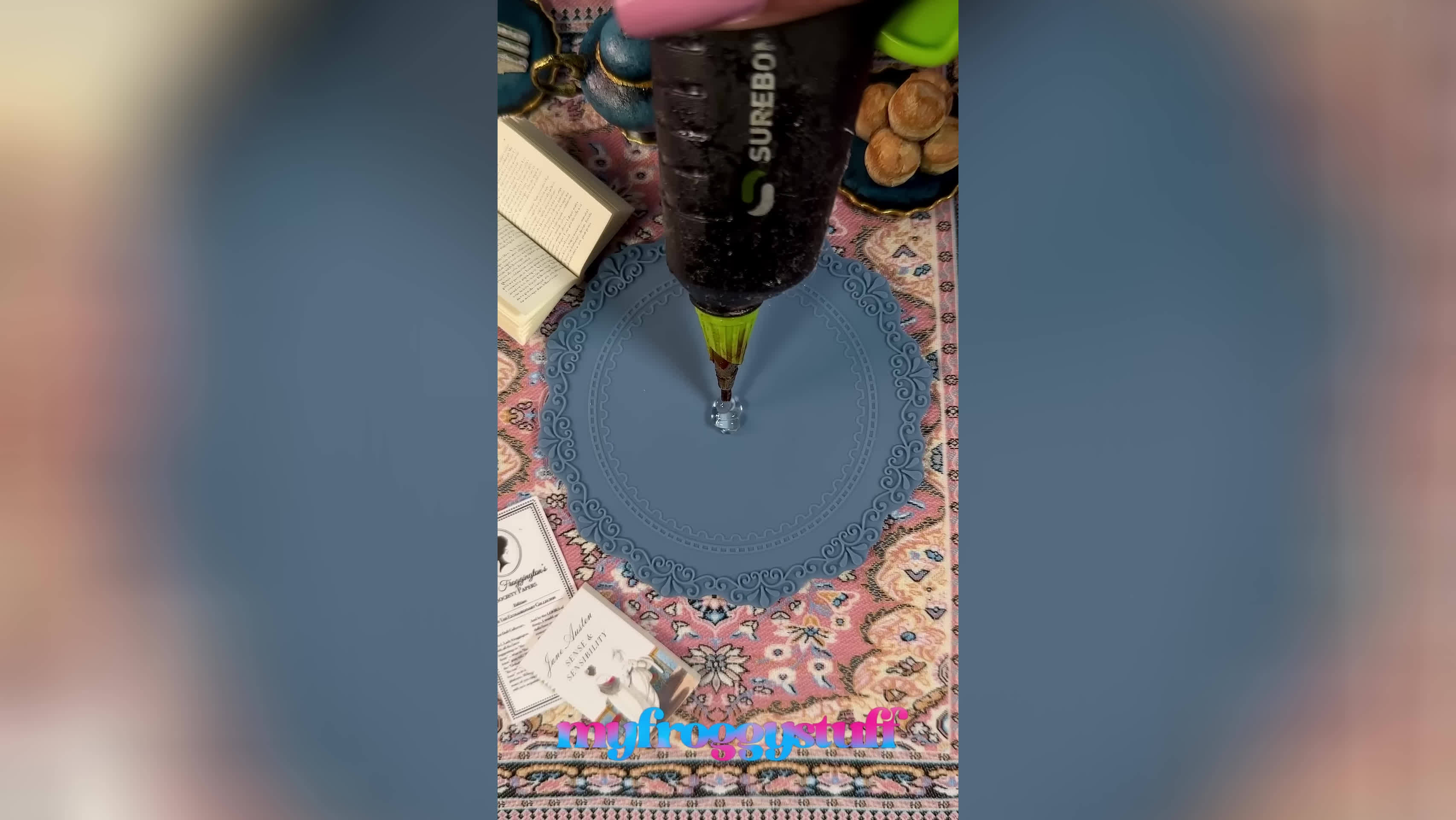 Hot Glue Craft: Adding Mini Perfume Bottles To Our Barbie Bridgerton Room With A
