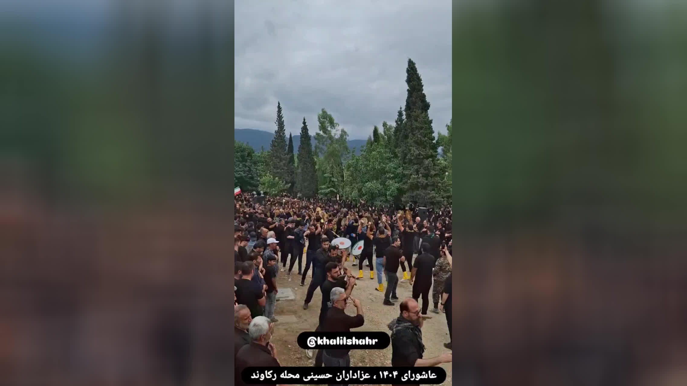 مراسم عزادلری روز عاشورا محله رکاوند