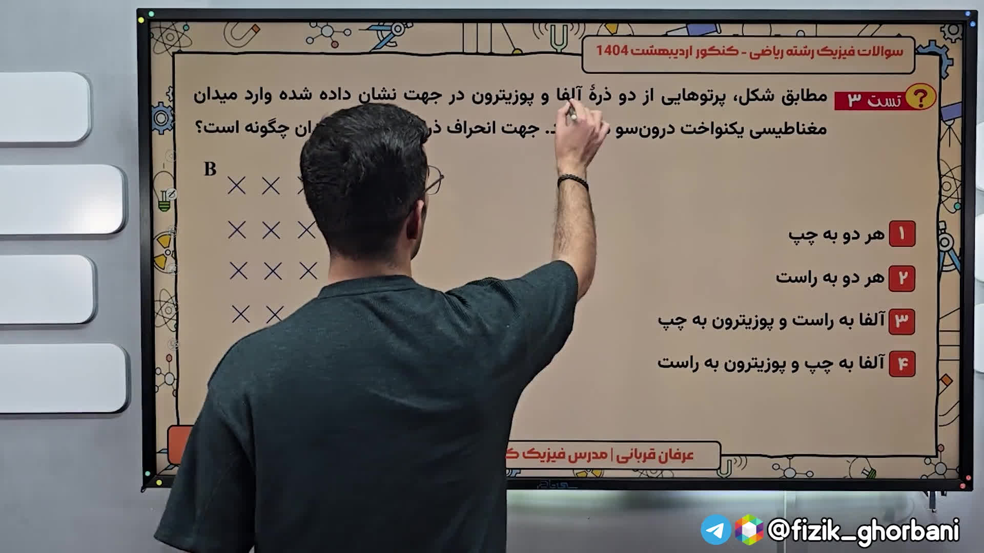 فصل مغناطیس و القا فیزیک یازدهم _نیروی وارد بر ذره باردار متحرک _ قانون دست راست