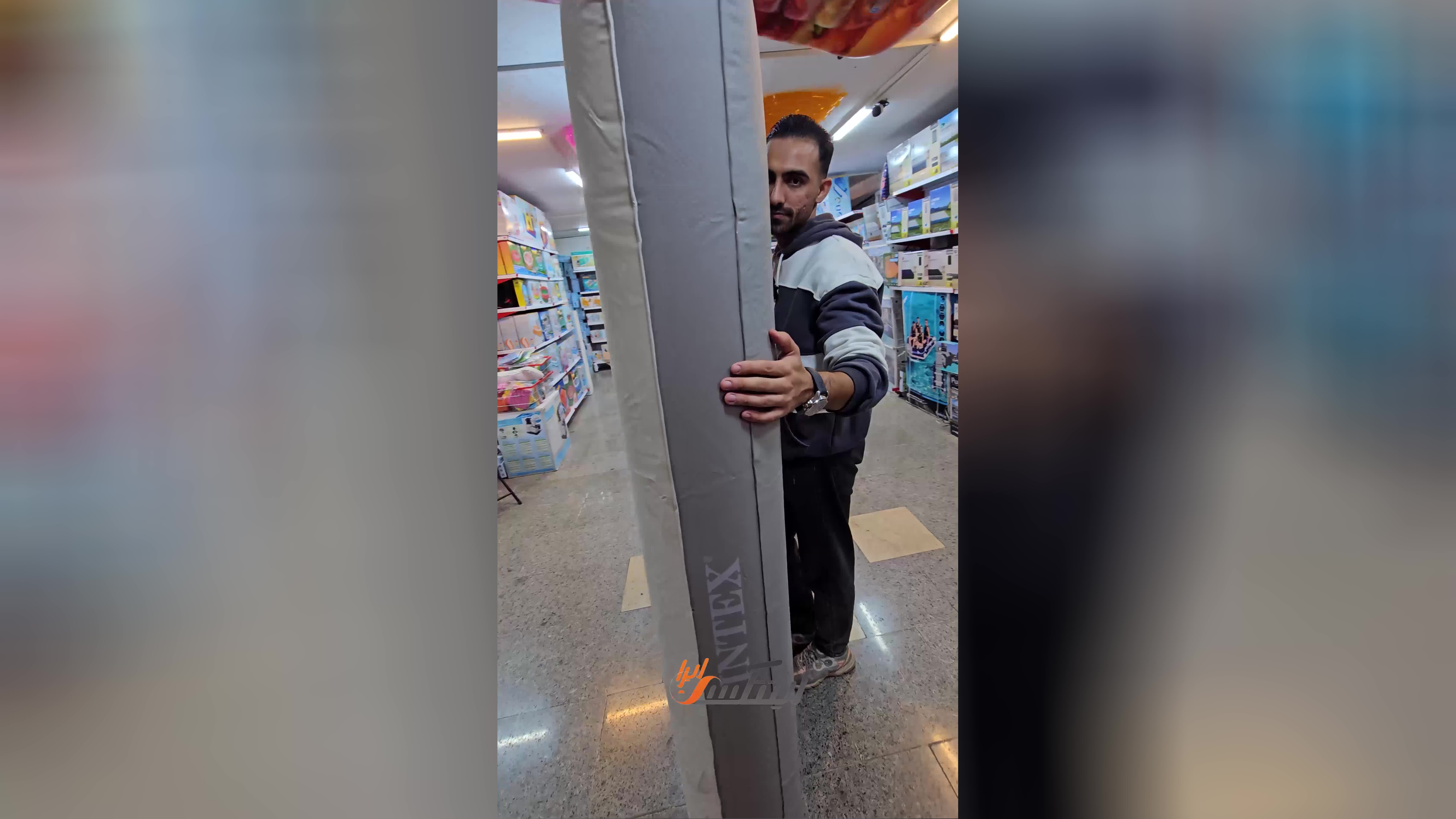 تشک بادی الیاف دار و ضد حساسیت مخمل اینتکس