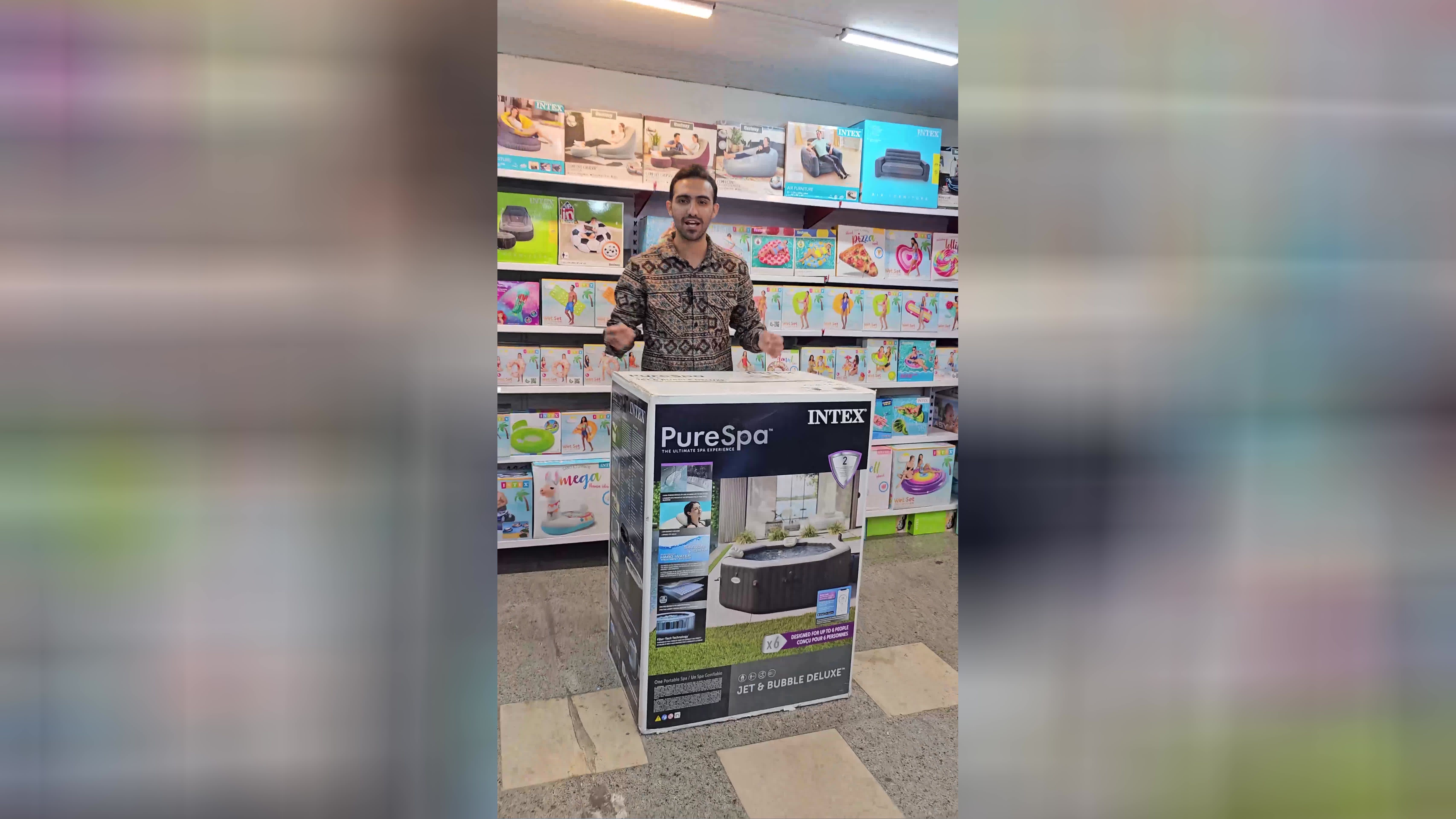 جکوزی بادی پیش ساخته شش نفره اینتکس Deluxe