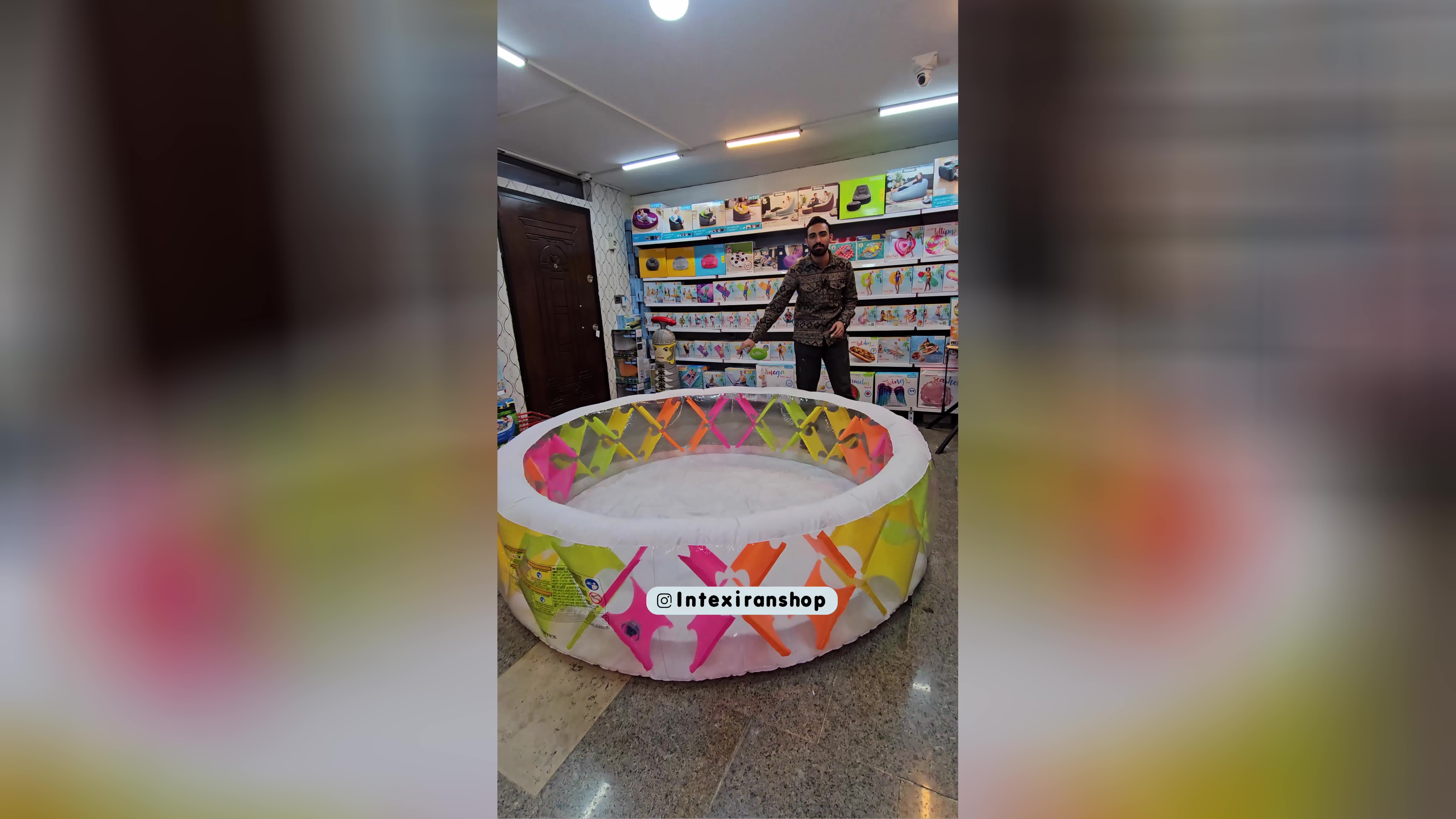 استخر بادی سایز بزرگ گرد با ارتفاع زیاد